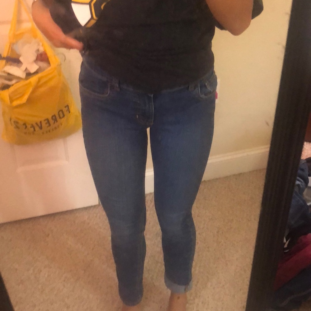 Dark blue skinny jeans